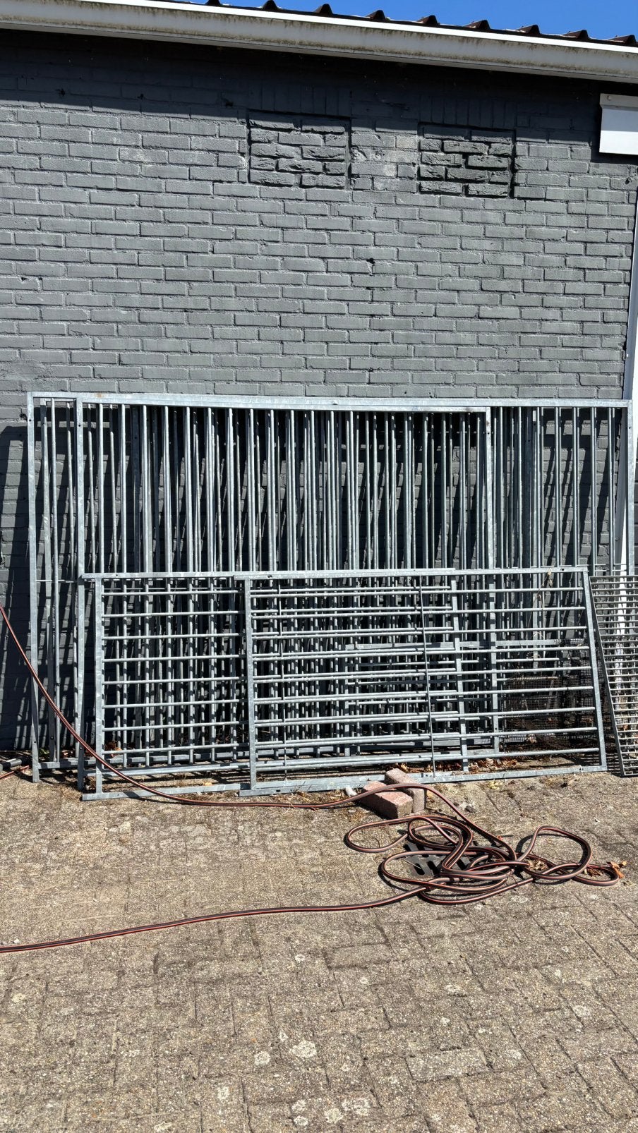 Hondenren 3x2 meter met deur, Dieren en Toebehoren, Ophalen, Gebruikt, 110 cm of meer, Hondenkennel