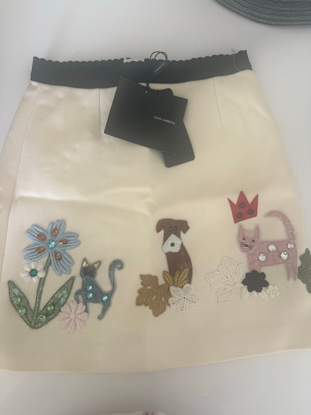 Dolce & Gabbana mini-rok met dierenapplicaties, Ophalen, Nieuw, Meisje
