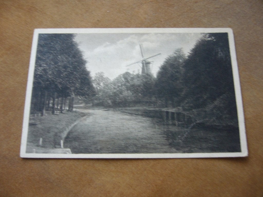 LEIDEN  =  MOLEN AAN DE RIJNSBURGERSINGEL  1923, Ophalen of Verzenden, 1920 tot 1940, Gelopen, Zuid-Holland