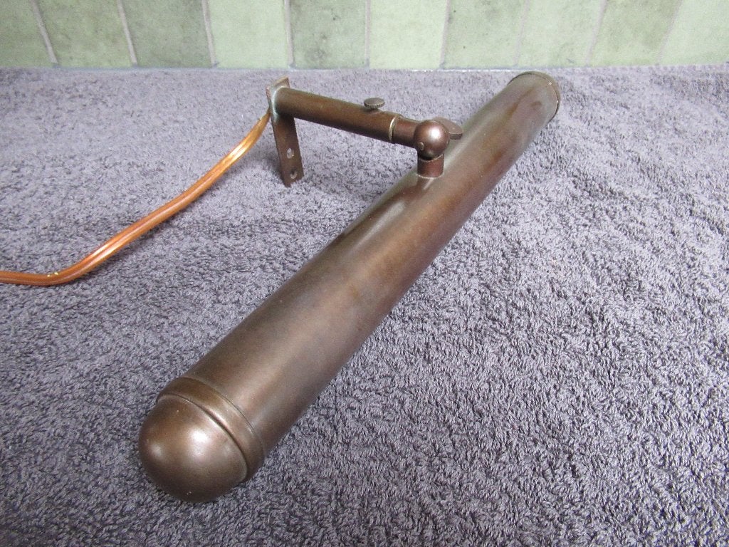 Schilderijlamp, pianolamp mooi patina, Ophalen of Verzenden