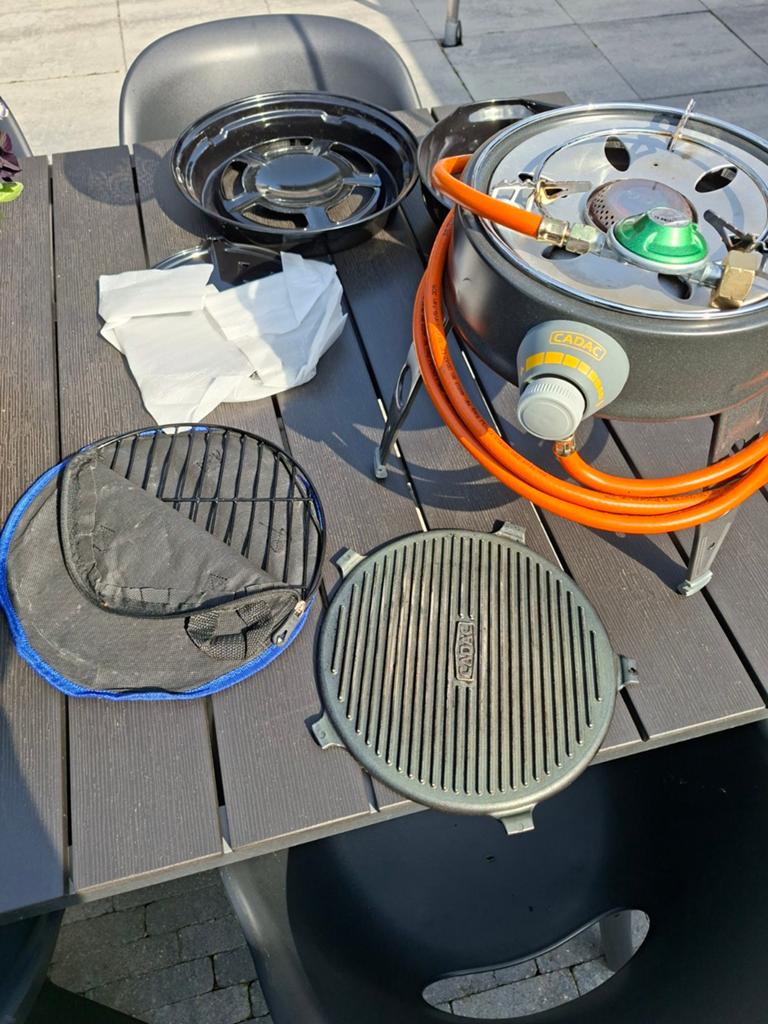 Cadac Safari Chef 2 gasbarbecue - Compact en compleet, Tuin en Terras, Gasbarbecues, Ophalen, Zo goed als nieuw, Cadac