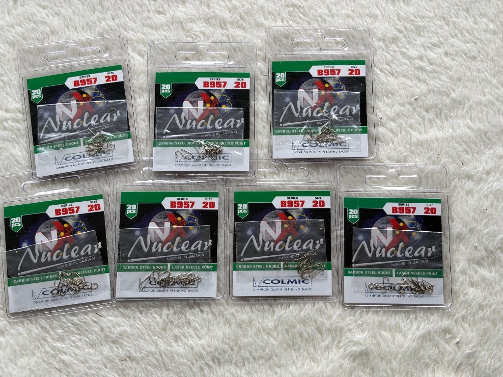 adv 339 / NIEUW set 7 pakjes haakjes COLMIC, Ophalen of Verzenden, Nieuw, Haak