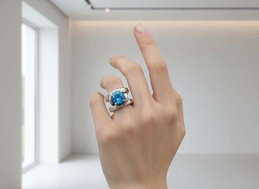 Zware zilveren ring met onyx, EDEN, 21 mm, universeel, Verzenden, Heer, Zo goed als nieuw, Zilverwebsite.nl