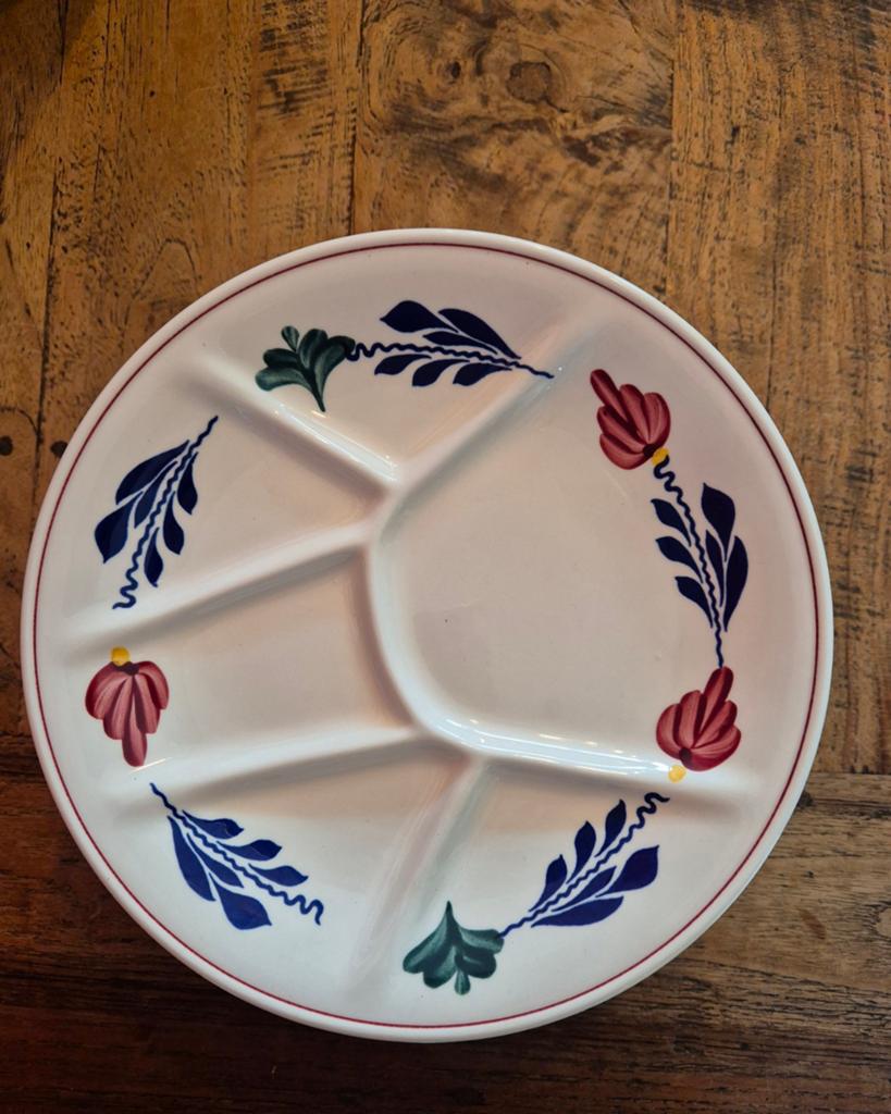 7 gourmet of fondue borden van Boch Boerenbont, Huis en Inrichting, Keuken | Servies, Ophalen of Verzenden, Zo goed als nieuw