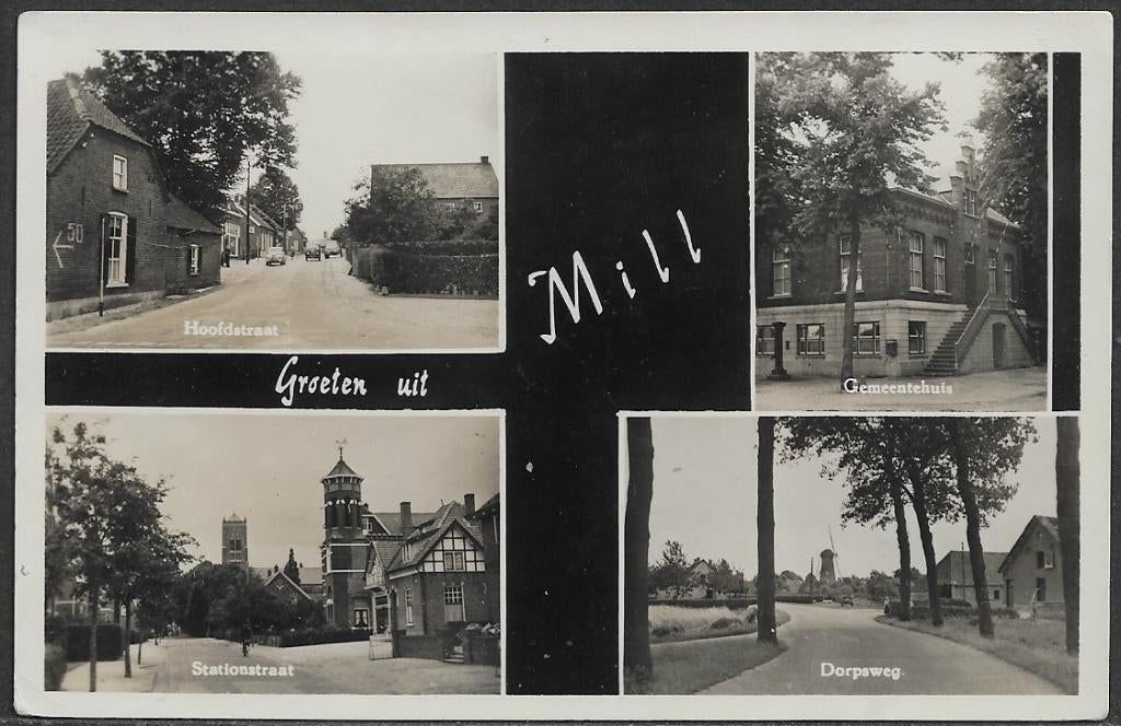 350 Mill, Groeten uit, Verzamelen, Ophalen of Verzenden, Voor 1920, Gelopen, Noord-Brabant