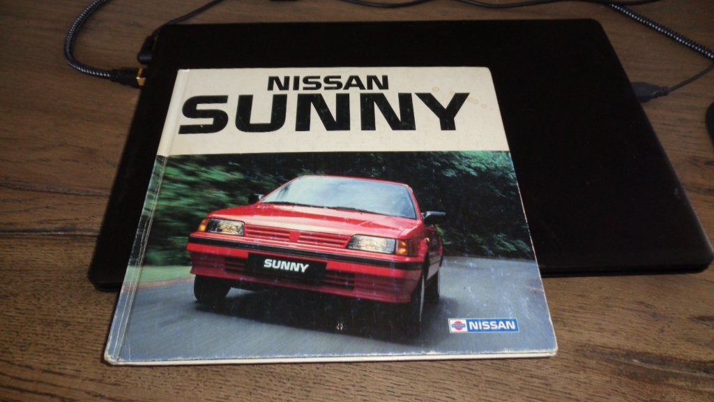 ZELDZAAM Boek Orgineel van NISSAN ,  NISSAN  SUNNY, Verzenden, Gelezen, Nissan