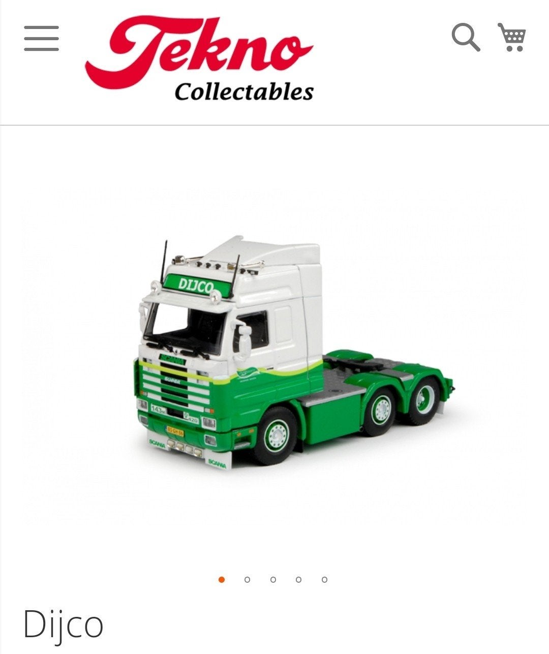 Gezocht: Tekno  Dijco / akkertrans Scania, Hobby en Vrije tijd, Modelauto's | 1:50, Ophalen of Verzenden, Tekno