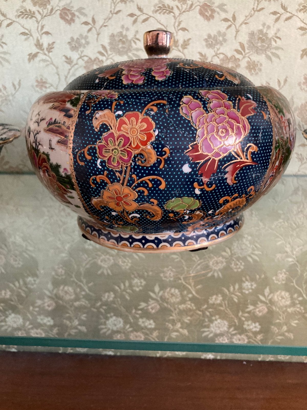 Antiek Chinees set porselein set terrine en schalen 1940, Ophalen of Verzenden