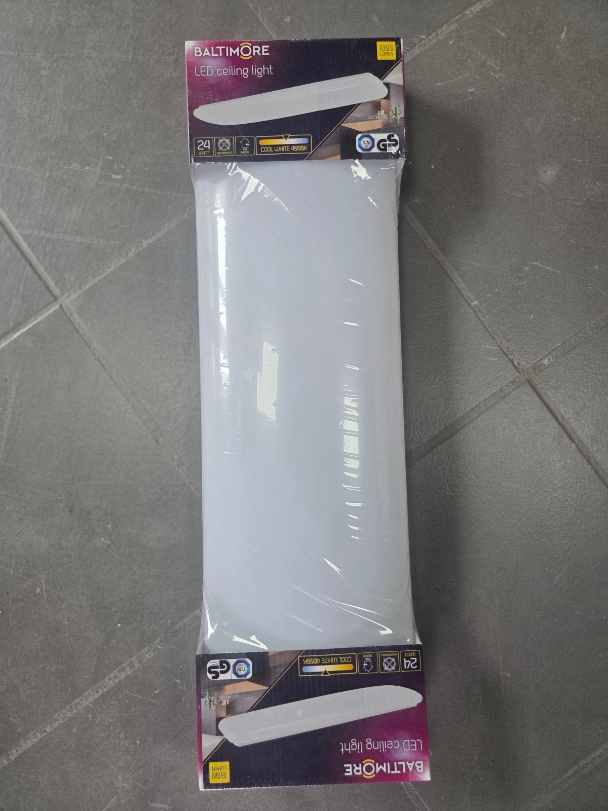 Baltimore LED Plafondlamp 24W - Koel Wit 4000K, Kunststof, Modern, LED, Onbekend@example.com