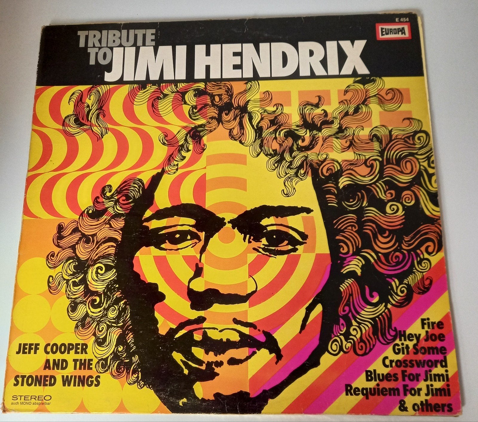 Tribute To Jimi Hendrix -Jeff Cooper And The Stoned Wings LP, LP, Gebruikt, Ophalen of Verzenden, Classic Rock