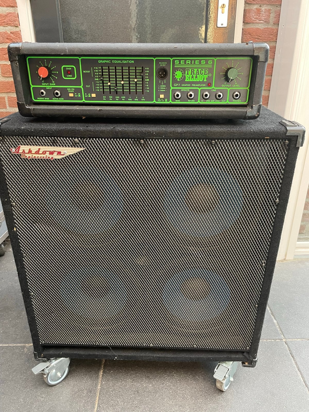 Trace Elliot GP7 basversterker met Ashdown 450W kast, Muziek en Instrumenten, Ophalen, Gebruikt, Basgitaar, 100 watt of meer