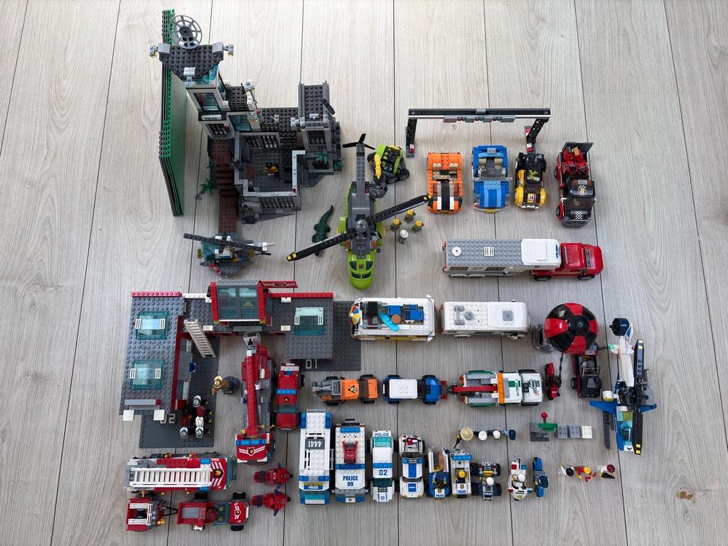 Grote Lego City Collectie: Gevangenis, Brandweer, Politie, Kinderen en Baby's, Speelgoed | Duplo en Lego, Ophalen, Lego, Meerdere sets