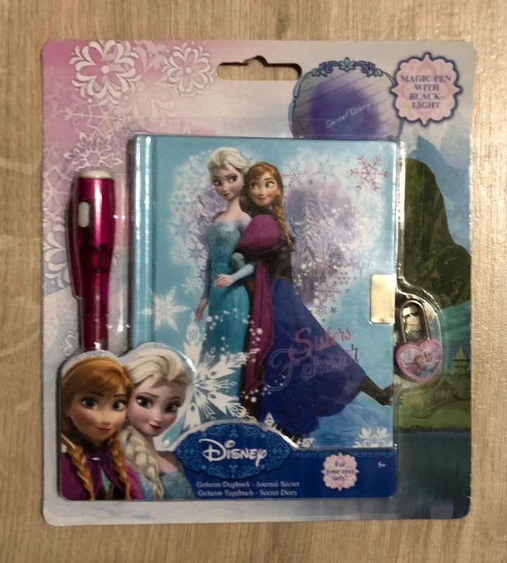 Frozen geheim dagboek met magische pen, Ophalen of Verzenden, Nieuw