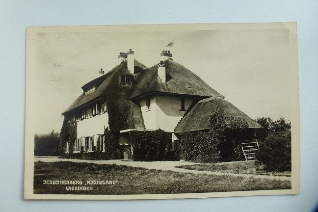 1935 WIERINGEN Jeugdherberg Nieuwland  - !, Ophalen, 1920 tot 1940, Gelopen, Noord-Holland