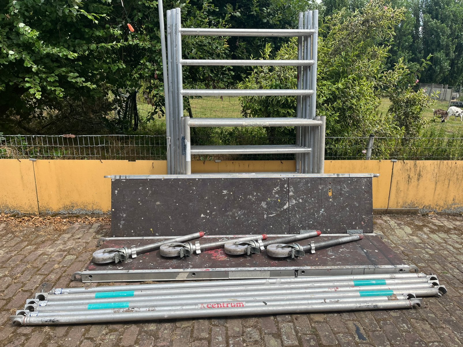 Centec steiger WH ruim 6 meter, 250 cm lang, Doe-het-zelf en Verbouw, Steigers, Ophalen, Zo goed als nieuw, Rolsteiger of Kamersteiger