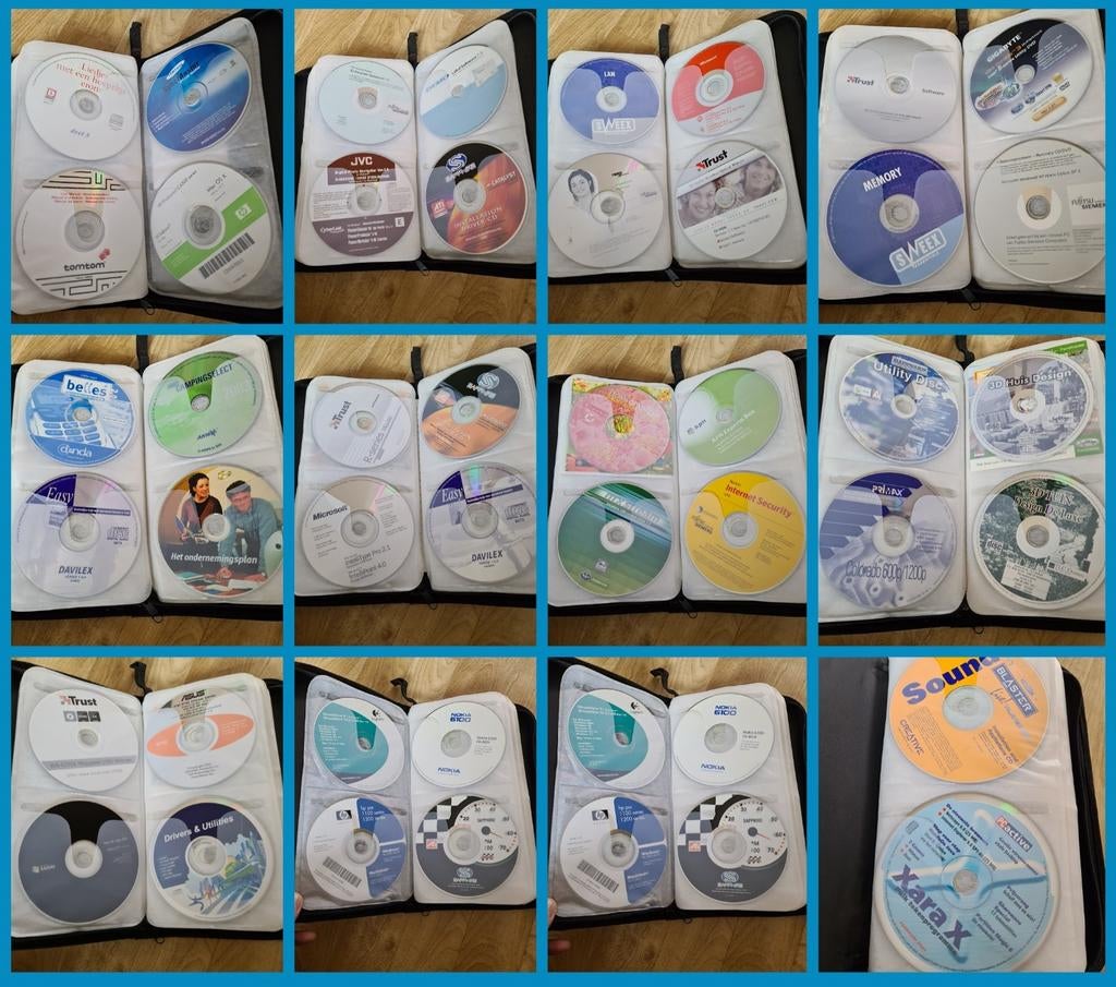 Grote Collectie Retro PC Software & Drivers – 40+ CD-ROMs, Computers en Software, Ophalen of Verzenden, Zo goed als nieuw