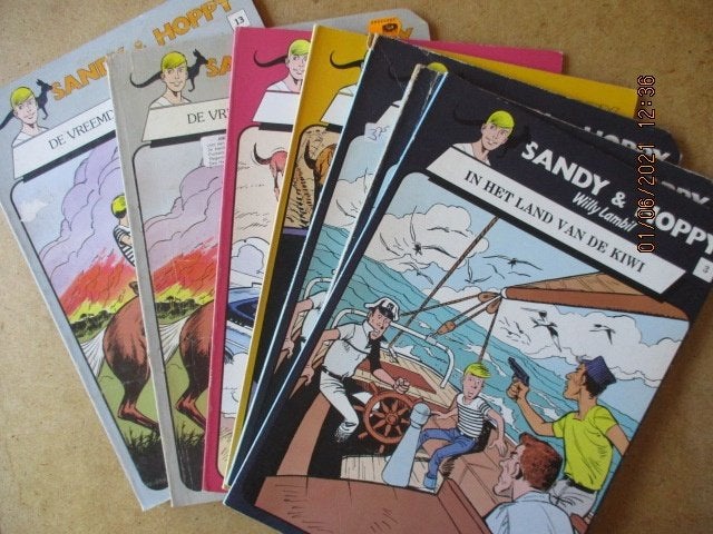 adv3973 sandy en hoppy, Boeken, Stripboeken, Gelezen, Eén stripboek, Ophalen