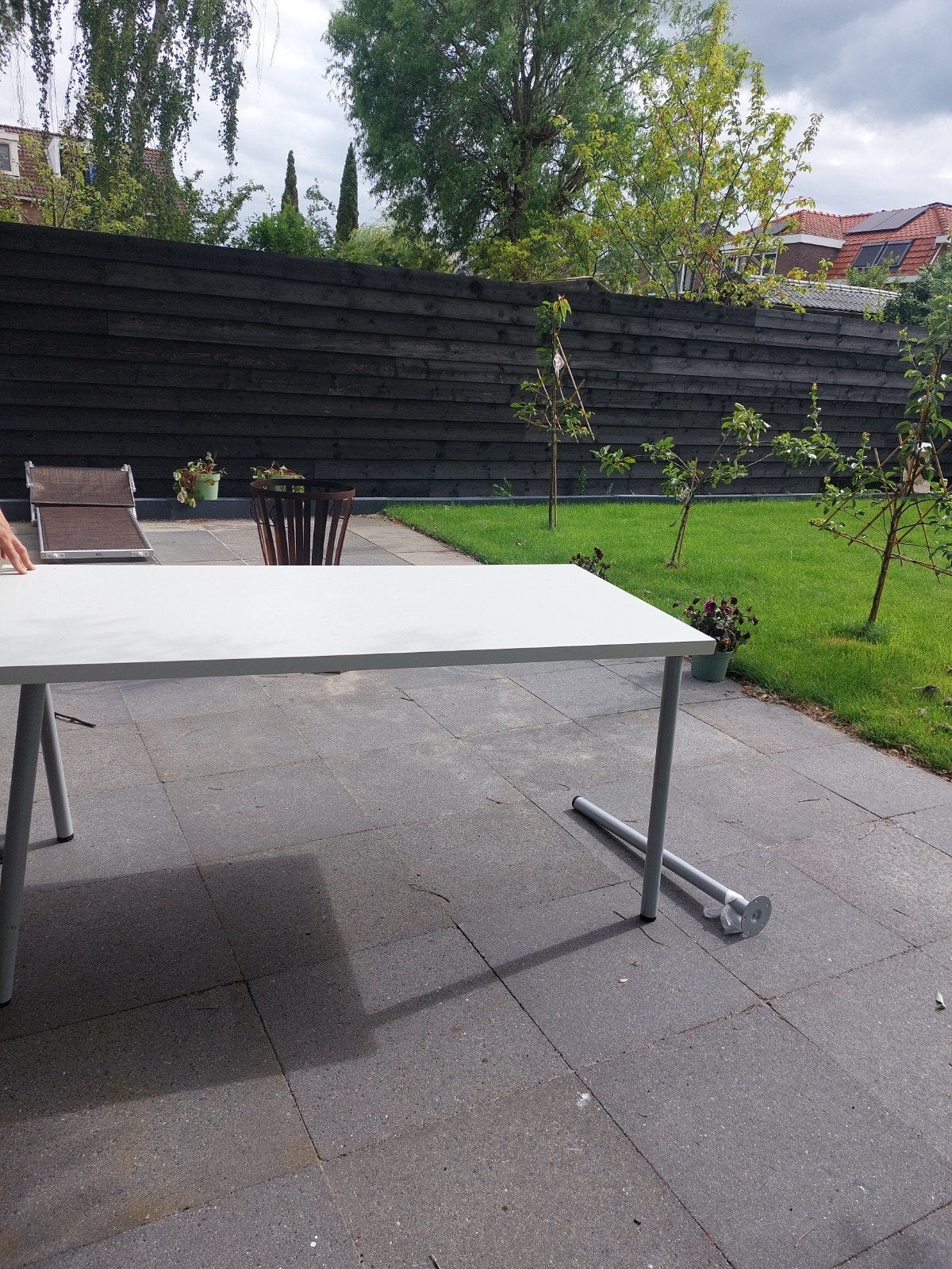 Tafel 150x75 cm inclusief 4 poten, Ophalen of Verzenden