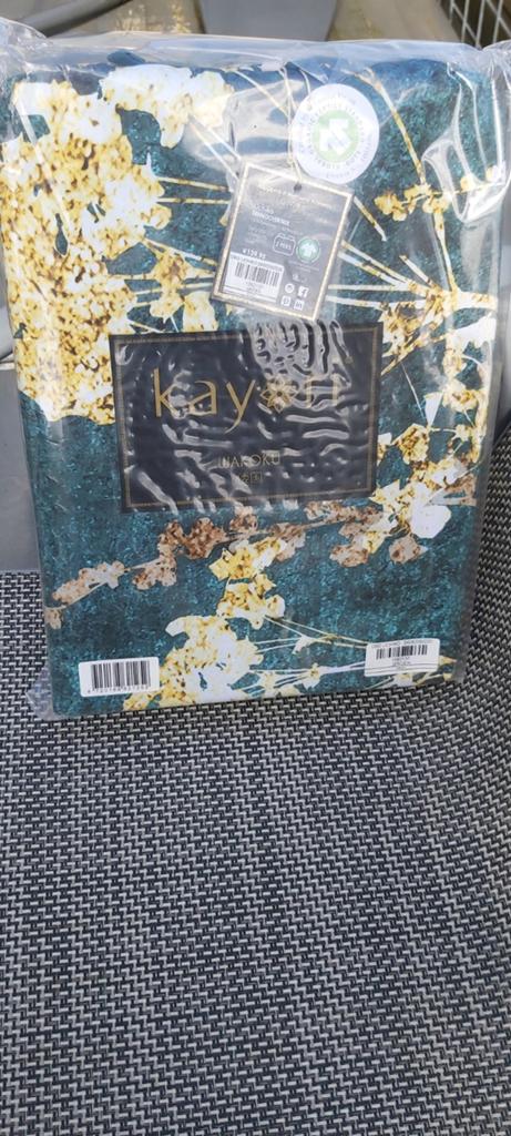 Kayori Uchiko Dekbedovertrek Groen 240x200/220 Katoensatijn, Kinderen en Baby's, Kinderkamer | Beddengoed, Ophalen, Nieuw, Jongetje of Meisje