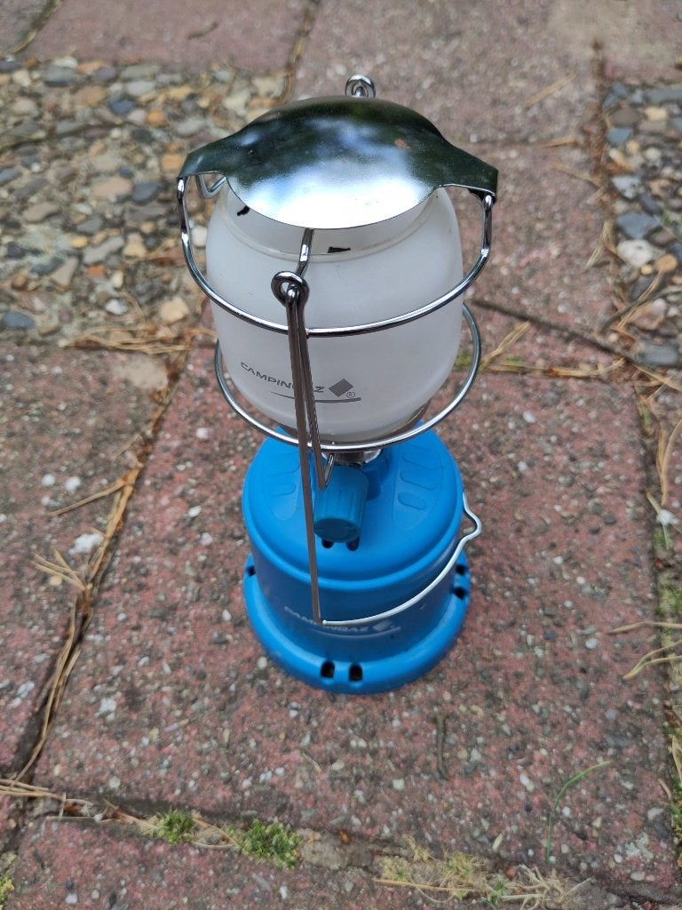 Campingaz 206L lamp, Ophalen of Verzenden, Gebruikt