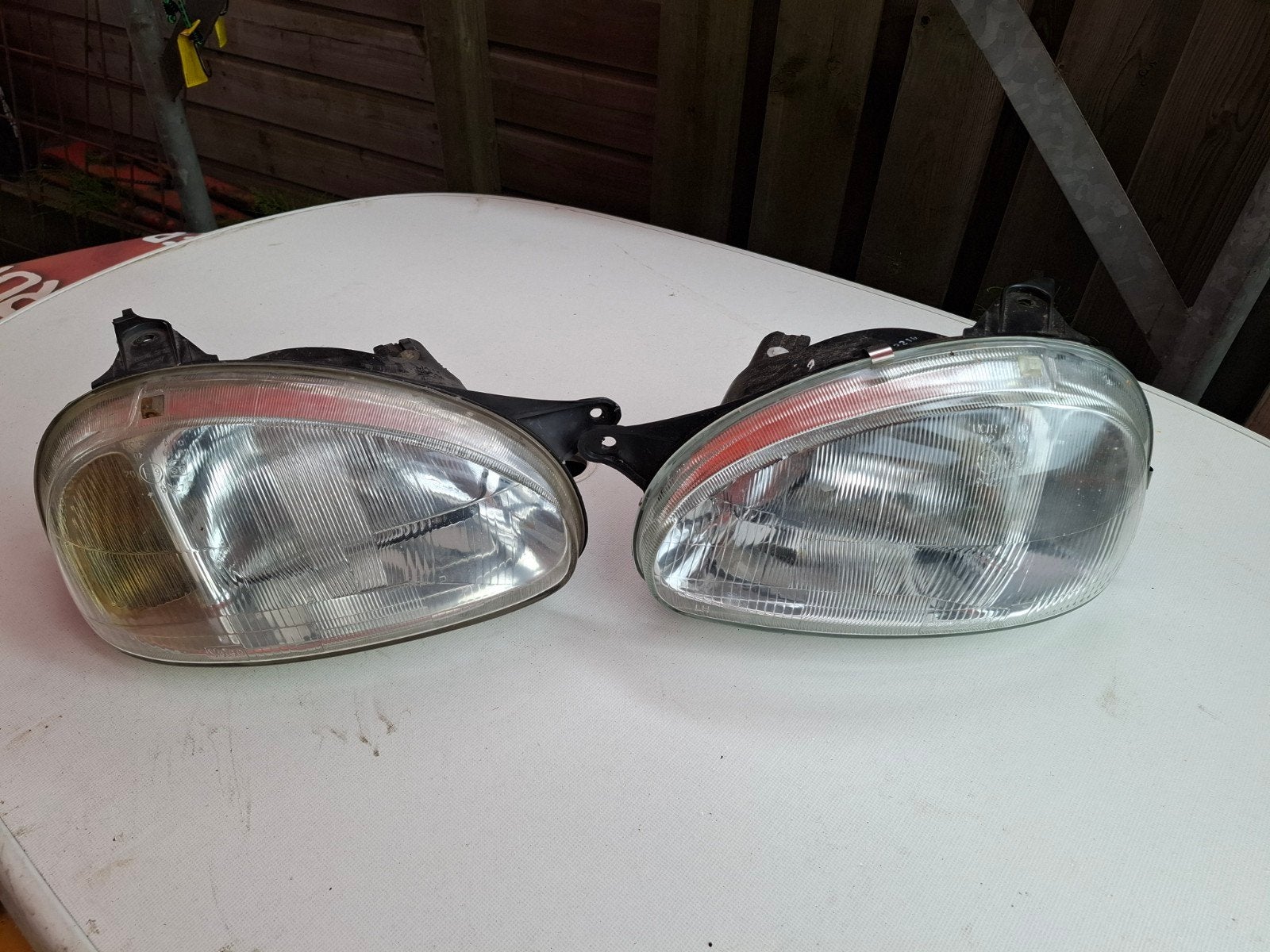 Opel Corsa koplampen (set), Auto-onderdelen, Ophalen of Verzenden, Gebruikt, Opel