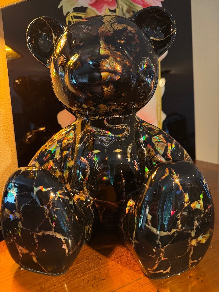 NOAR TEDDY PRADA HOLOGRAM, Meerkleurig, Beeld, Ophalen of Verzenden, Overige materialen