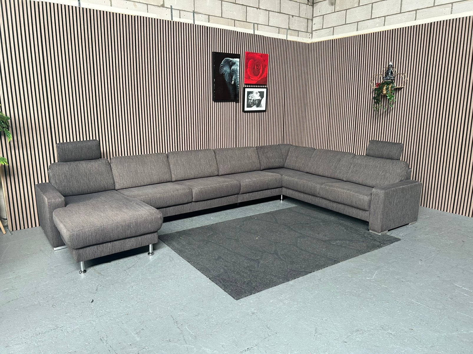 GRATIS LEVERING GRIJZE U BANK 404X250X160 GEREINIGD