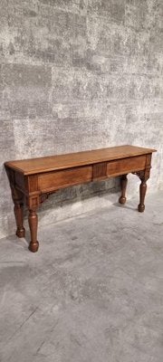 Antieke Franse Eiken Sidetable - Gedecoreerd en Strak, Ophalen
