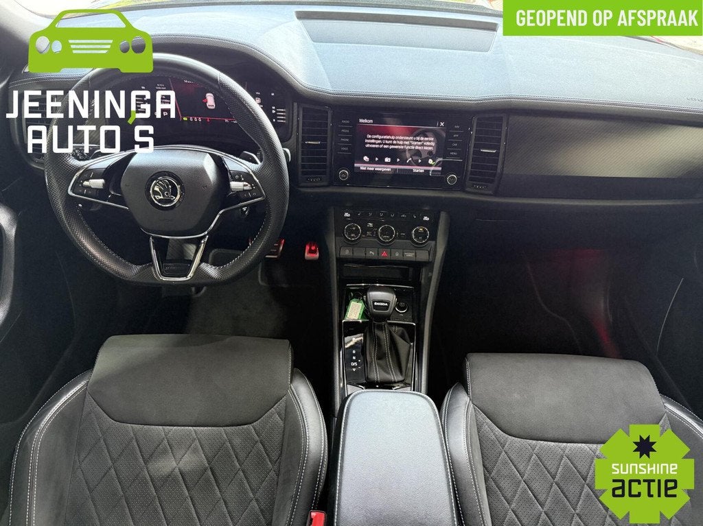 Skoda Kodiaq 1.5 TSI Sportline Business|Pano|Memory|Camera|E, Auto's, Skoda, 4 cilinders, 150 pk, Zwart, SUV of Terreinwagen