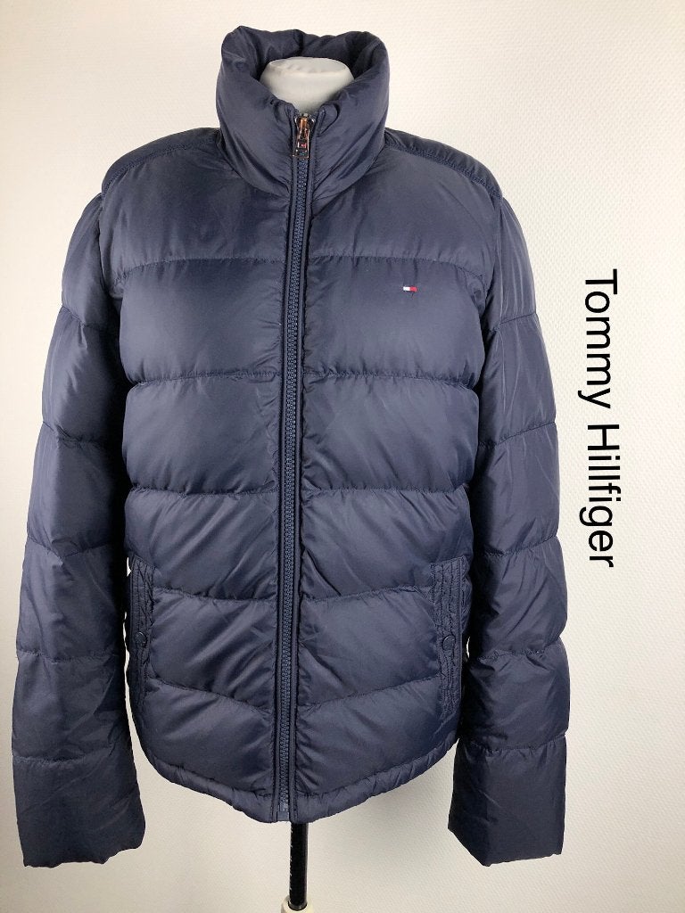 Tommy Hilfiger Tussenjas  (mt: M) 26/8998, Maat 52/54 (L), Tommy Hilfiger, Blauw, Ophalen of Verzenden
