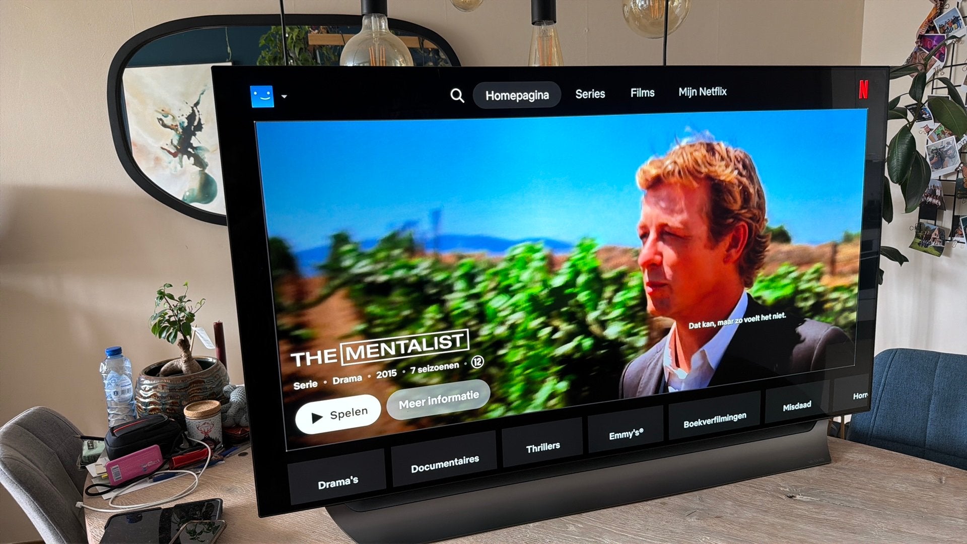 OLED TV 55 inch, Audio, Tv en Foto, Televisies, Ophalen, Zo goed als nieuw, 100 Hz, 100 cm of meer