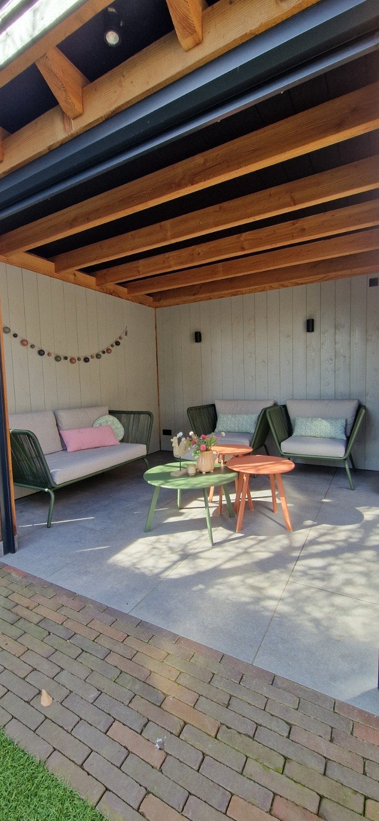 Complete Intratuin Loungeset met 2 Stoelen en Bank, Tuin en Terras, Tuinsets en Loungesets, Ophalen, Zo goed als nieuw, Aluminium