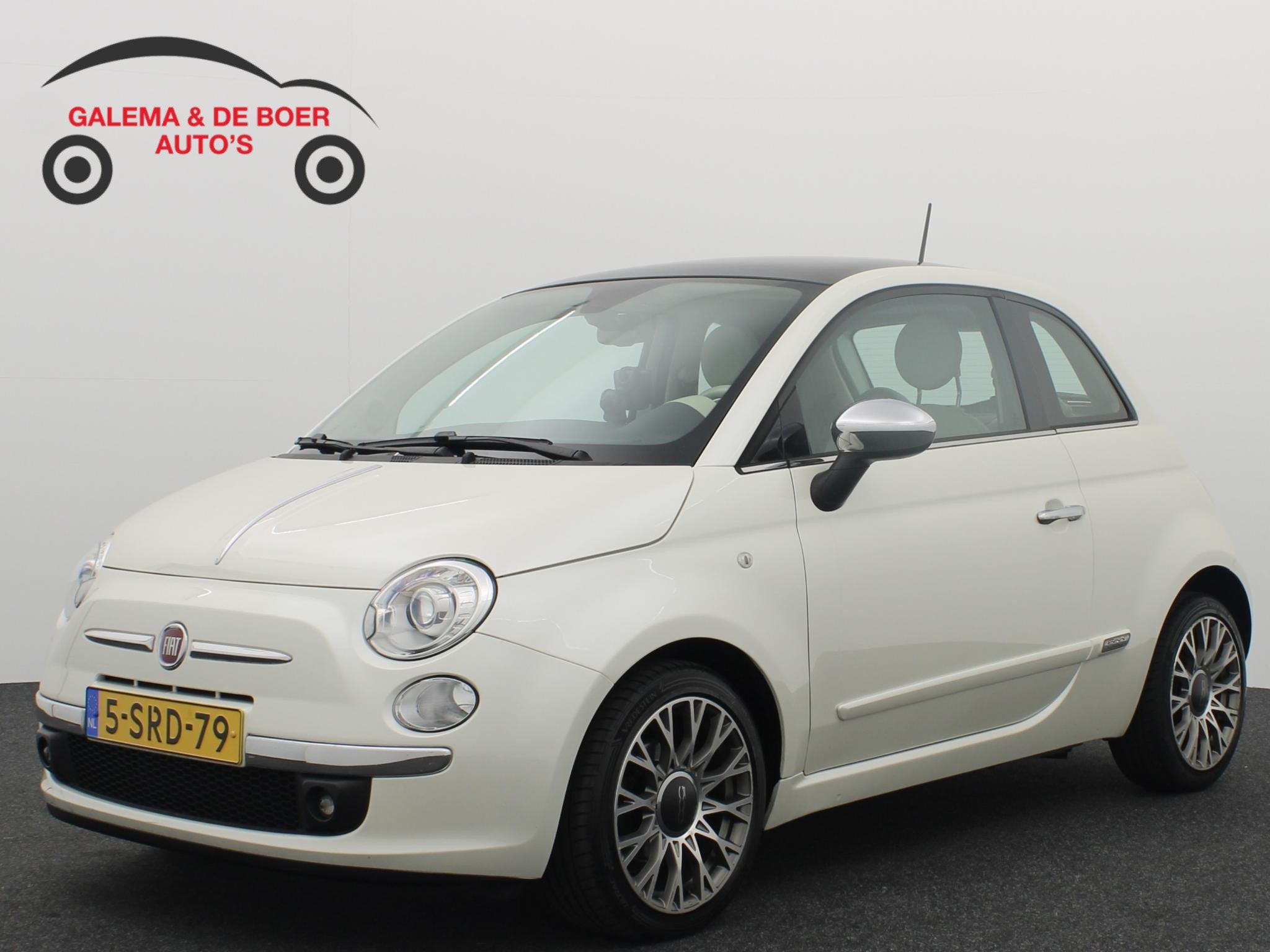 Fiat 500 0.9 TwinAir Lounge PARELMOER / BRUIN LEDER / XENON, Voorwielaandrijving, Euro 5, 86 pk, Gebruikt