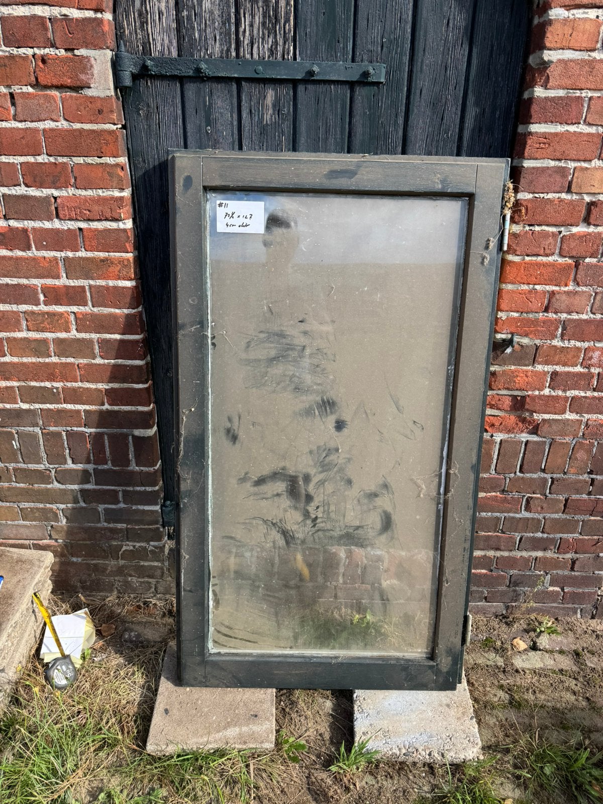 Raam met dubbelglas, Ophalen, Gevelraam of Ruit, Minder dan 80 cm, Zo goed als nieuw
