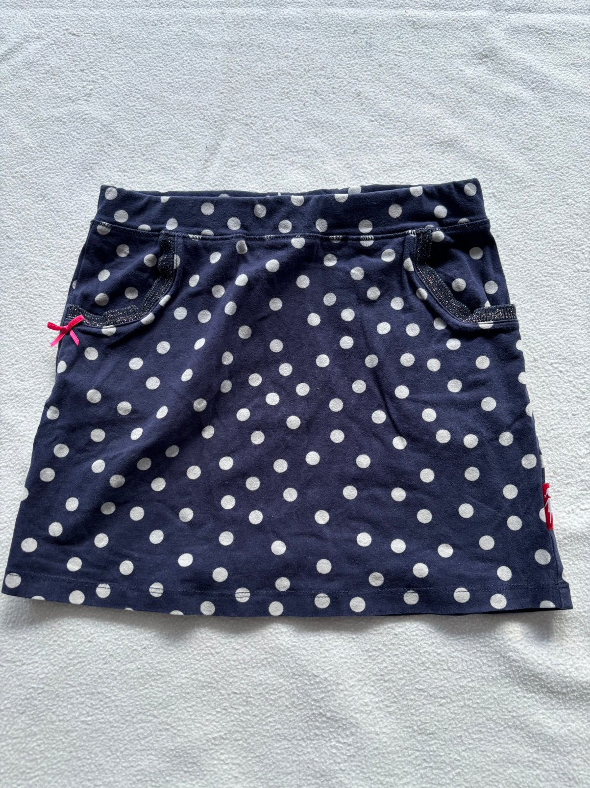 Br@Nd gestipt rokje wit donkerblauw, Kinderen en Baby's, Verzenden, Gebruikt, Meisje, Jurk of Rok