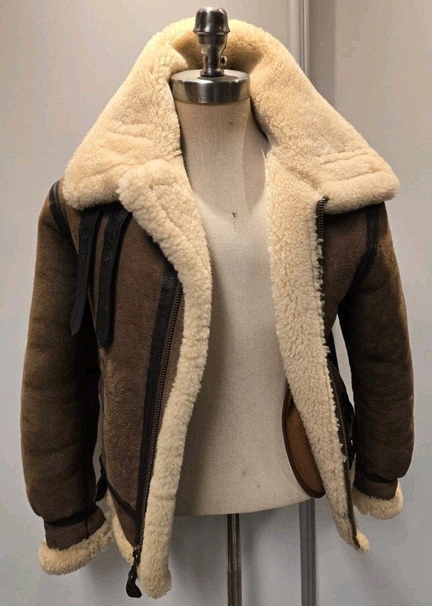 Avirex dames lammy coat pilotenjas - maat S, Bruin, Avirex, Ophalen of Verzenden, Zo goed als nieuw