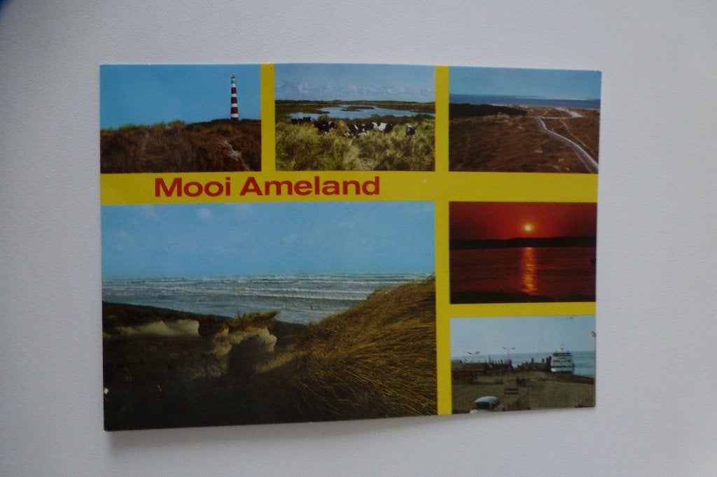 AMELAND mooi Ameland 6 luik, Ophalen, 1940 tot 1960, Ongelopen, Waddeneilanden