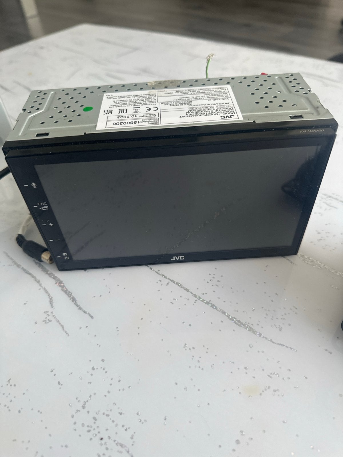 JVC Autoradio KW-M560BT met JVC CS-DR420 speakers, Ophalen, Gebruikt
