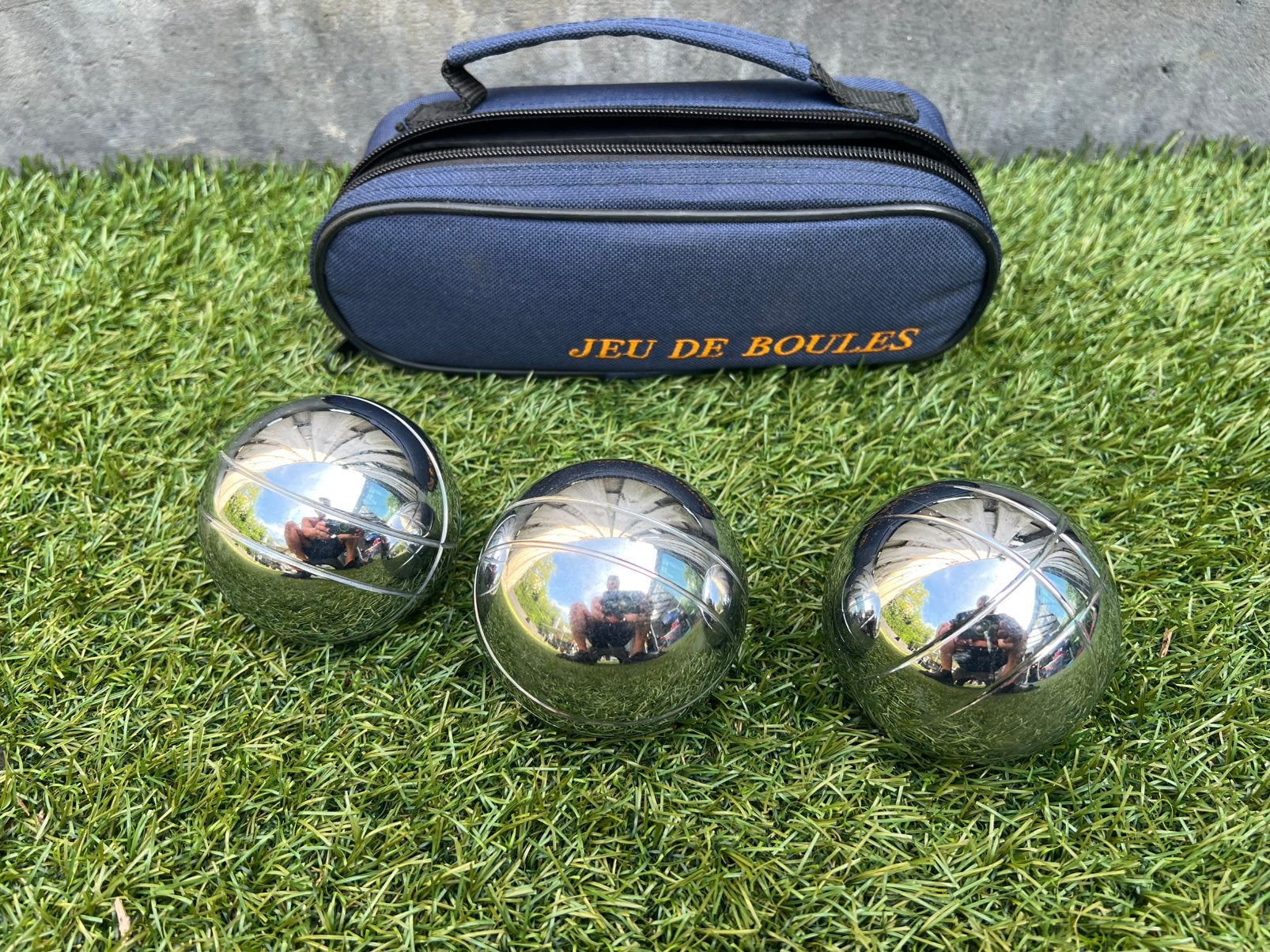 Jeu de boules 3 nieuwe ballen met tasje, Ophalen, Nieuw, Bal