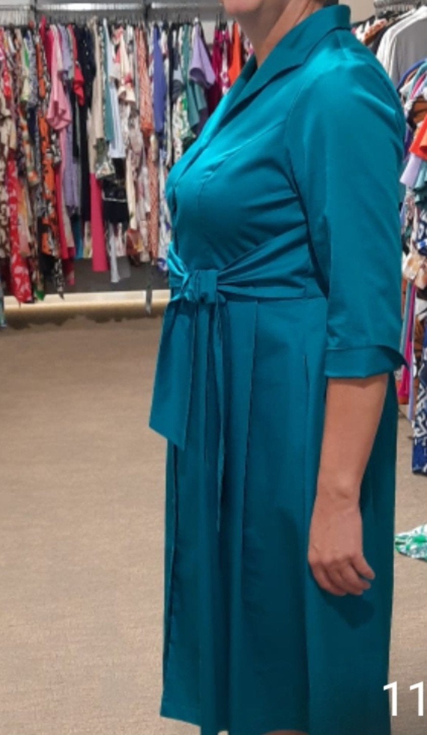 Tia jurk maat 42, Blauw, Maat 42/44 (L), Ophalen of Verzenden, Zo goed als nieuw