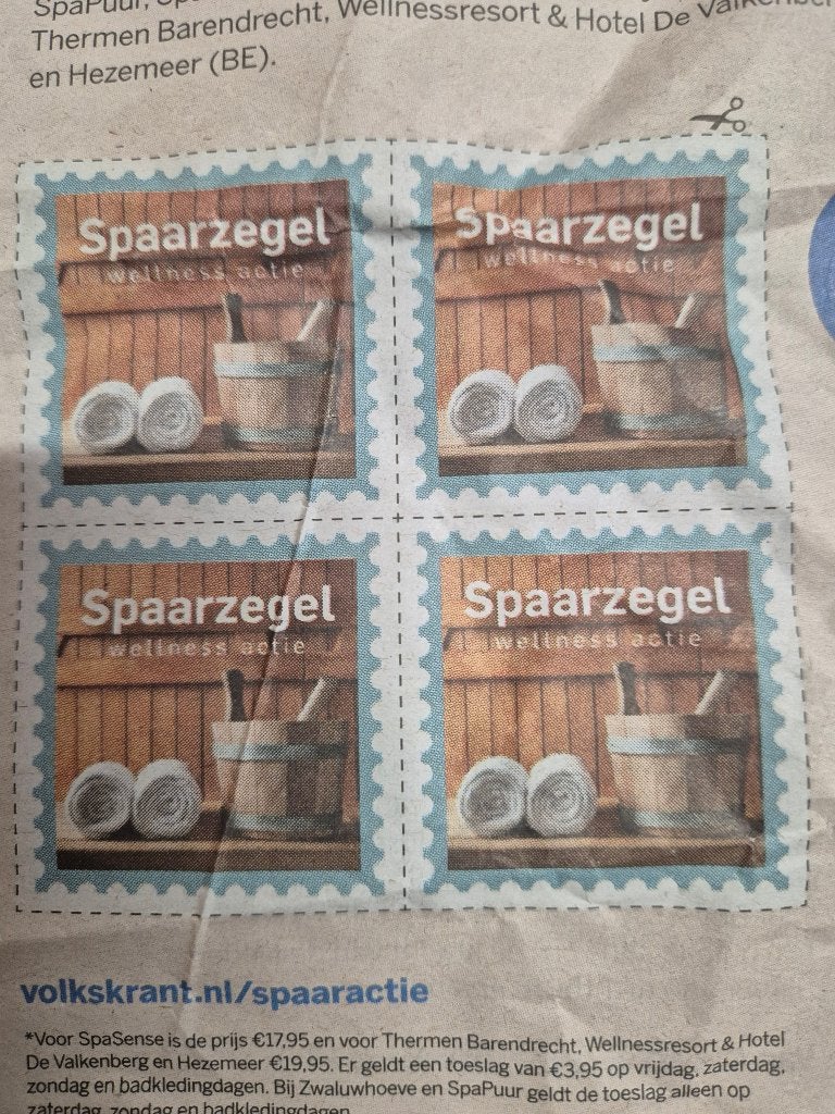 GRATIS DAGJE SAUNA, Eén persoon, Kortingsbon, Spa of Sauna