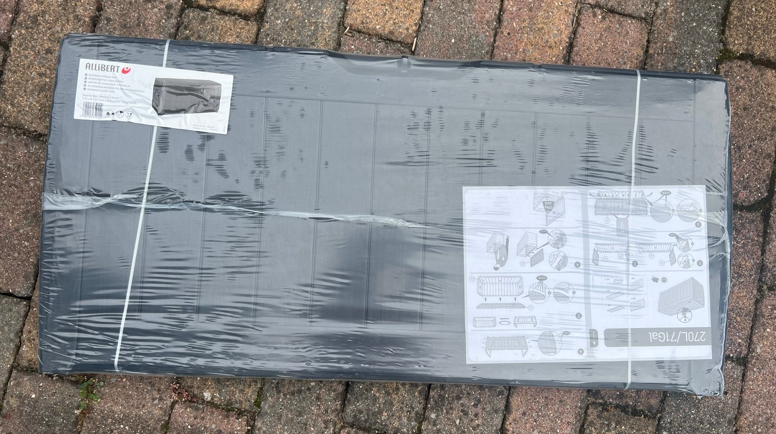 Allibert Outdoor Opbergbox 270L - Nieuw in verpakking, Ophalen of Verzenden, Nieuw, Kunststof, Overige typen