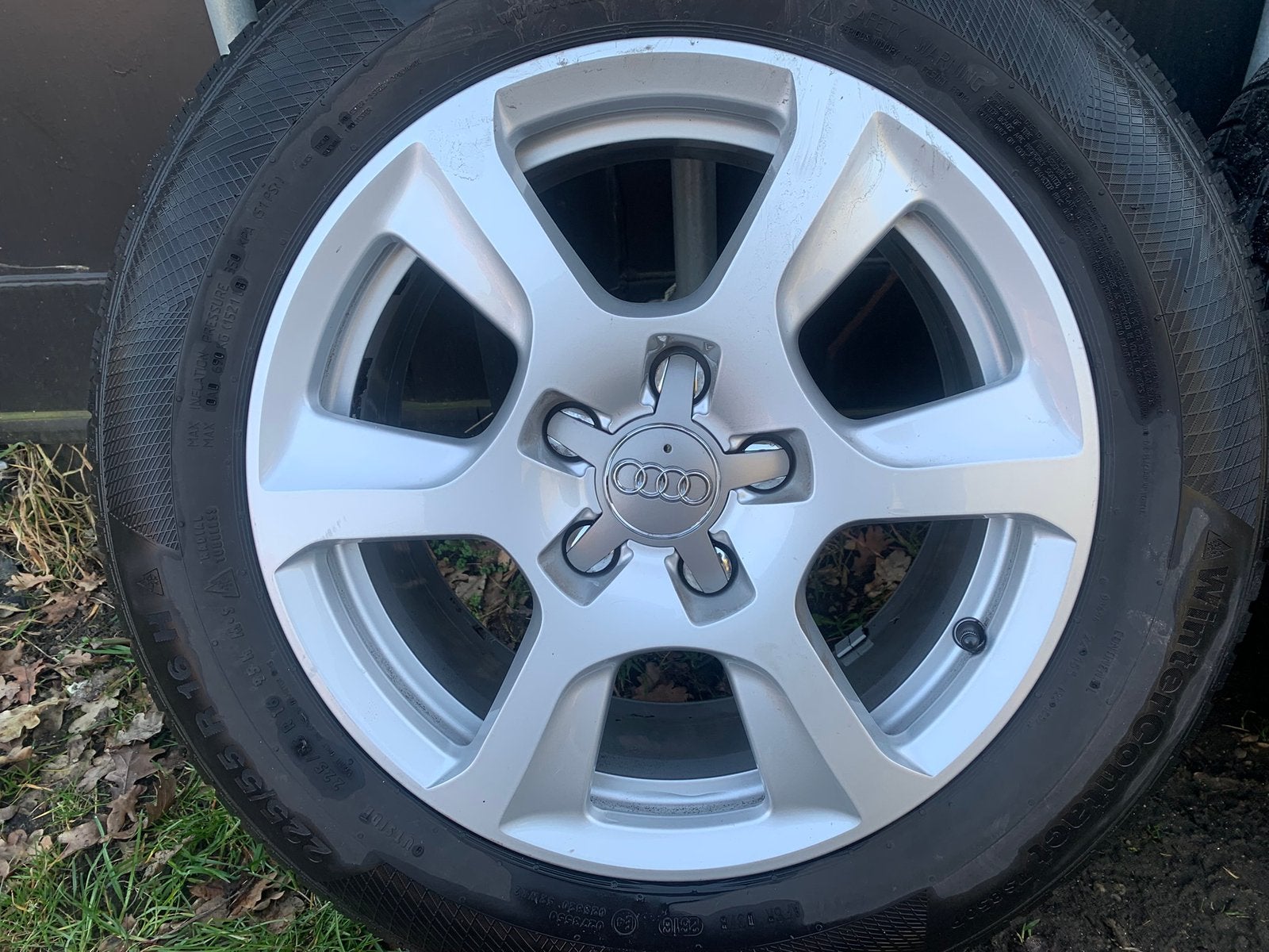Originele Audi wielen met winterbanden, Ophalen of Verzenden, Gebruikt