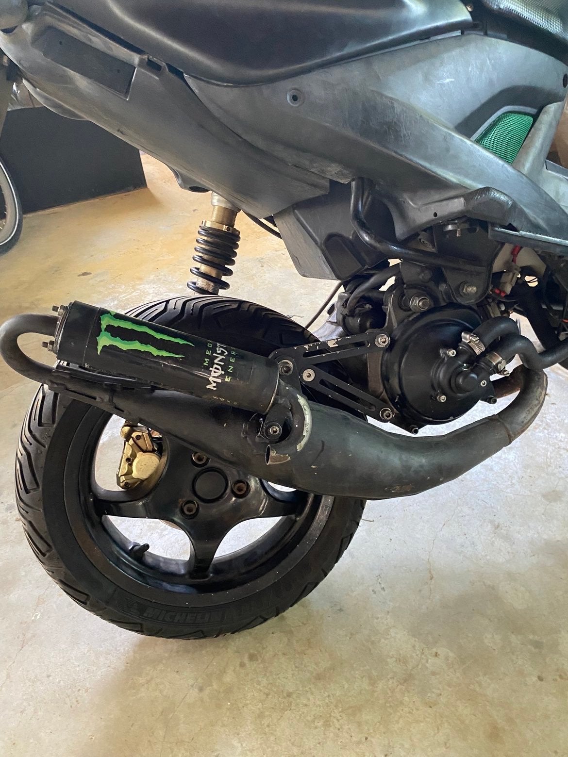Yamaha Aerox Scooter - Zwart/Groen met Monster Energy, Ophalen, Gebruikt, Overige typen, Yamaha