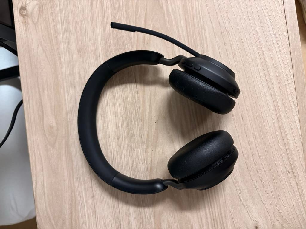 Jabra Evolve2 65 Draadloze Stereo Headset + USBAdapter+ Case, Overige merken, Ophalen of Verzenden, Zo goed als nieuw, Over oor (circumaural)