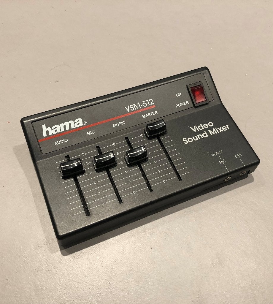 Hama VSM-512 audio mixer, Ophalen of Verzenden, Gebruikt, Minder dan 5 kanalen, Microfooningang