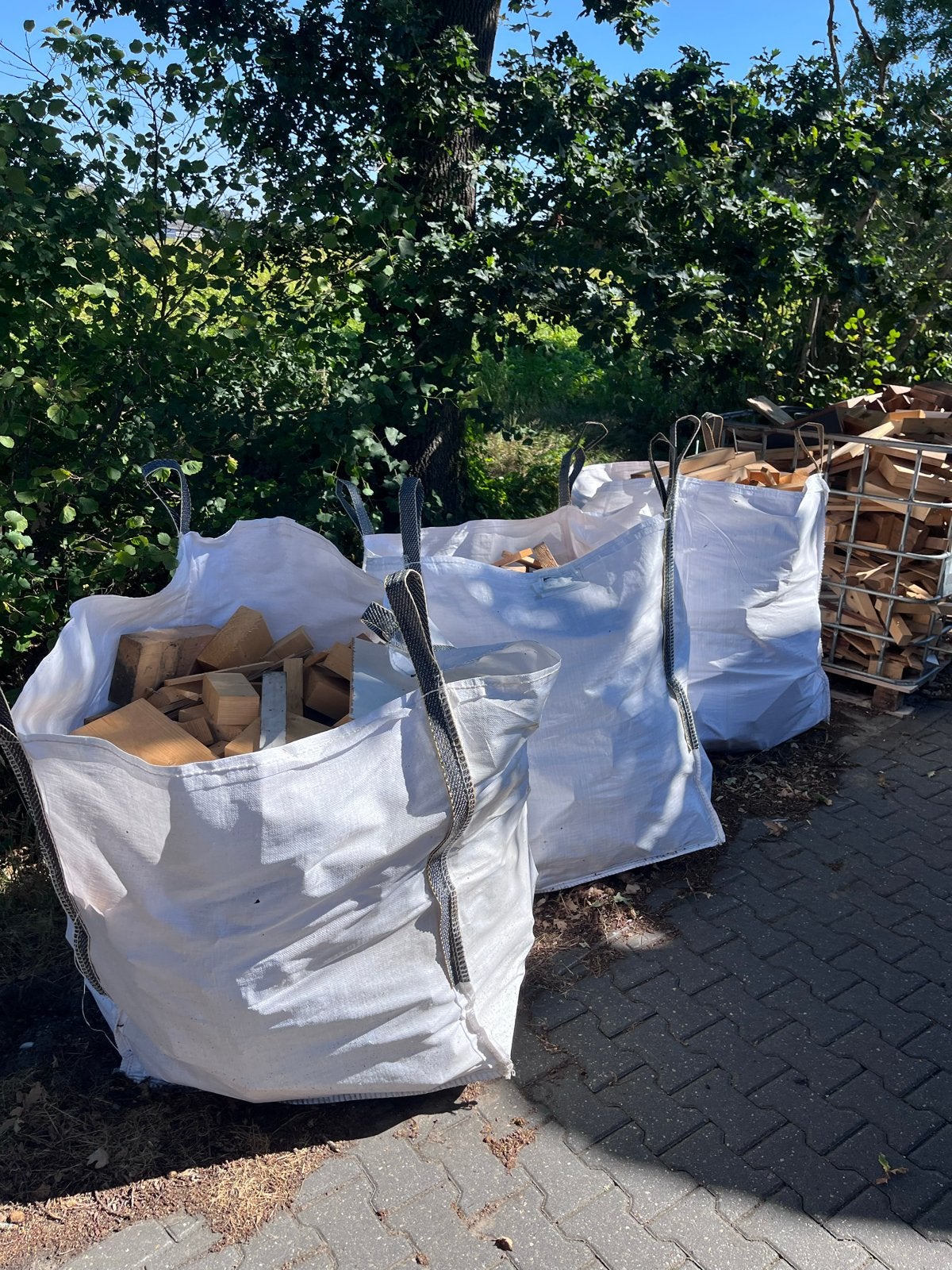 Diverse houtblokken voor brandhout of knutselprojecten, 3 tot 6 m³, Ophalen, Overige houtsoorten, Blokken