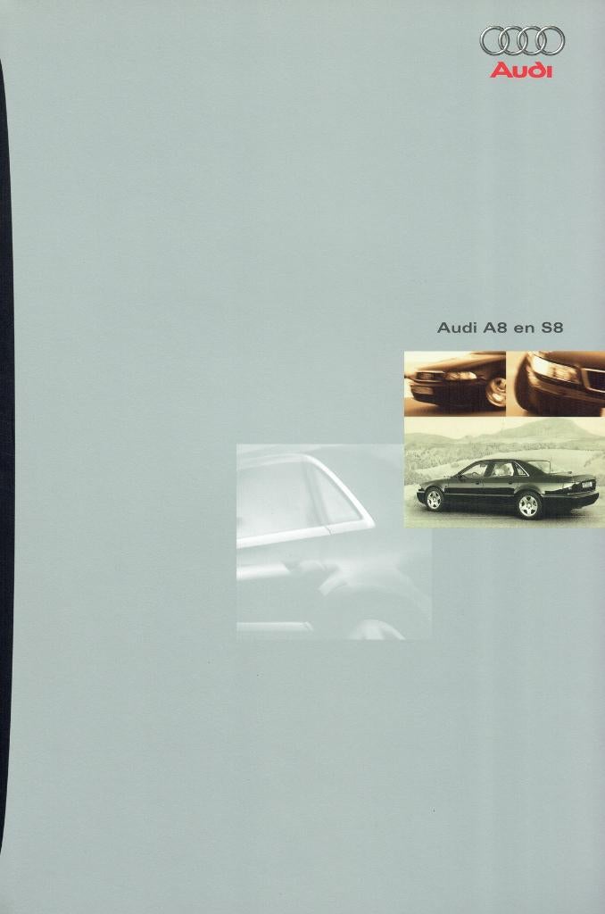 Folder Audi A8 en S8 (Belgische uitgave - 1997), Verzenden, Gelezen, Audi