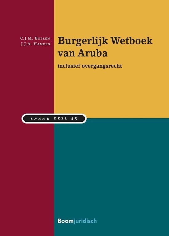 Burgerlijk Wetboek van Aruba, Ophalen of Verzenden, Beta, Zo goed als nieuw, HBO