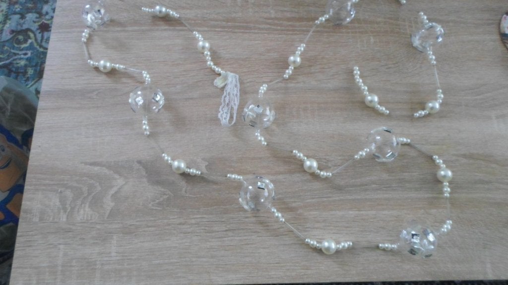 glazen parel ketting, Ophalen of Verzenden, Gebruikt